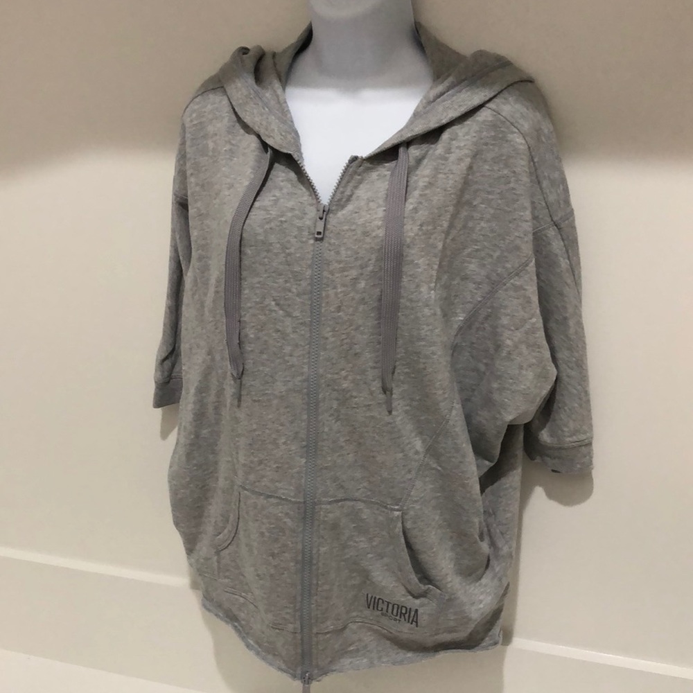 Victoria’s Secret Sport Hoodie Light Gray Size Medium NWOT